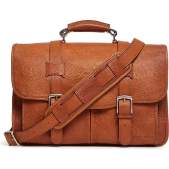 Korchmar Garfield Leather Briefcase in Pebbled Tan at Nordstrom