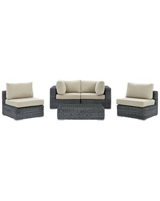 ModWay Summon 5-Piece Outdoor Patio Sunbrella Sectional Set