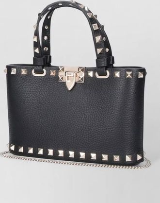 Valentino Garavani rockstud spike leather shoulder bag