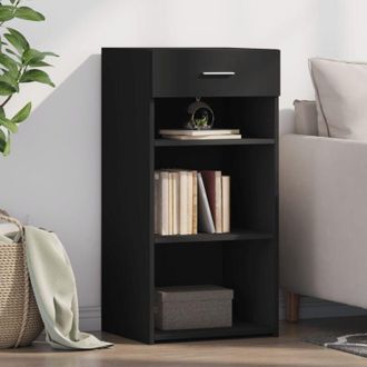 vidaXL Credenza Nera 45x42,5x93 cm in Legno Multistrato - Vidaxl