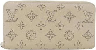 Louis Vuitton Pre-owned Long wallet (bi-fold) - Dames - Vintage Accessoires - Beige - ONE Size - Leer - Vintage