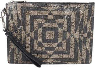Gucci Pre-owned Clutches, female, Multicolor, Size: ONE SIZE Pre-owned GG Kaleido Coated Canvas Clutch Bag