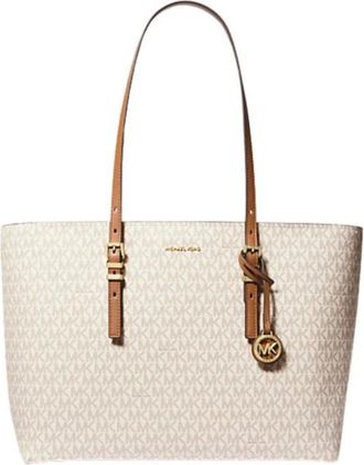Michael Kors Quinn Large Tote - Dames - Shoppers - Wit - ONE Size - Polyester - Tassen