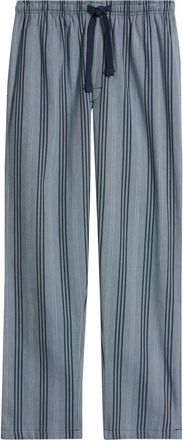 Majestic International Saltwater Stripe Woven Cotton Lounge Pants in Denim Stripe at Nordstrom, Size Xx-Large