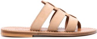 K.Jacques Dolon Leather Flat Mules