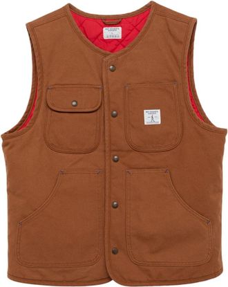 Roy Rogers Canvas Vest - Heren - Bodywarmers - Bruin - L - Katoen - Jassen
