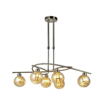 Fabrilamp L&aacute;mpara Varanasi 6xg9 Cuero