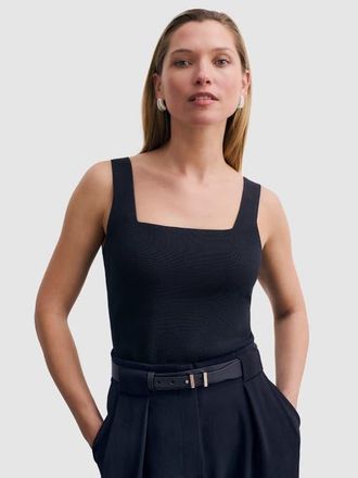 The Fold Keighley Sculpt Knit Top in Navy at Nordstrom, Size X-Large