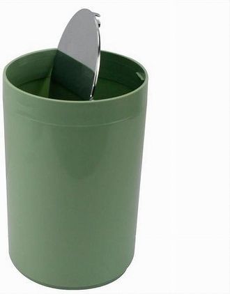 Trade Shop Trade Shop - Pattumiera Cestino Secchio Rifiuti Verde Arredo Bagno Coperchio Basculante 79879