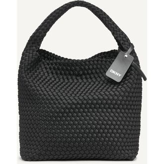 DKNY Giselle Hobo in Black/silver at Nordstrom