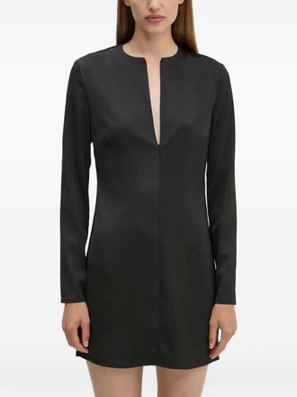 Day Birger Et Mikkelsen Sonya V-neck long-sleeve mini dress - Black