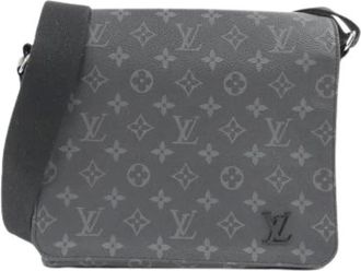 Louis Vuitton Pre-owned Cross Body Bags, male, Gray, Size: ONE SIZE Pre-owned Vintage Shoulder Bag