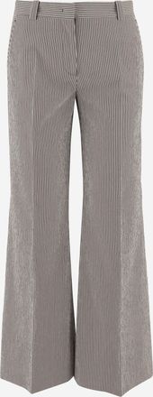 Ql2 Quelledue Ql2 Pantaloni Donna in Misto Cotone Stretch a Righe