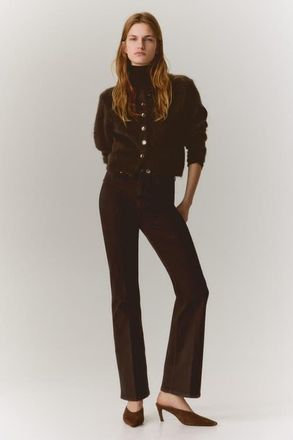 H&M Bootcut High Jeans in Dark Brown at Nordstrom, Size 12