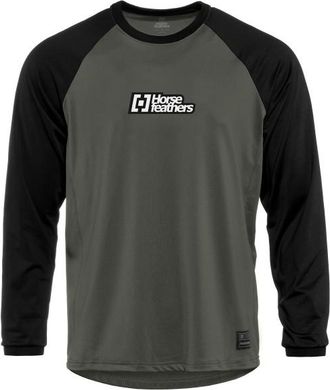 Horsefeathers Spike L/S Bike Jersey Velotrikot f&uuml;r Herren | grau