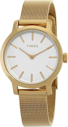 Timex Transcend Quartz White Dial Ladies Watch TW2U86800