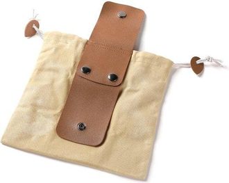 OEM Bolsa De Lona Para Recolectar Setas, Bolsa Plegable Para Acampar, Correa De Cuero Con Estampado De Arbustos, Bolsa Para Yesca Autovaciable