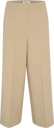 Soaked In Luxury Wijde Broek Spray Groen - Dames - Wijde Broeken - Groen - M - Broeken