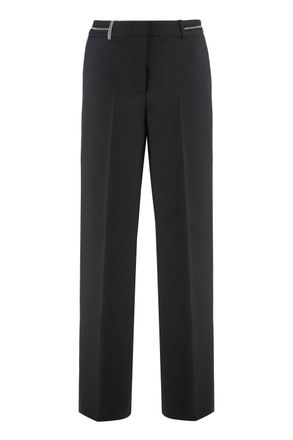 PESERICO Womens Virgin Wool Pants In Black