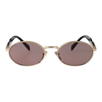 Prada Sunglasses, female, Yellow, Size: 55 MM Stylish Sunglasses for Trendy Looks