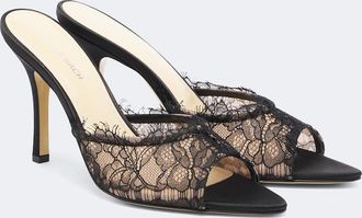 Mach & Mach Mules Devon de encaje