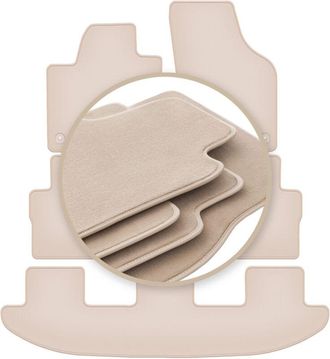 OEM Alfombrillas Premium Beige Para: Seat Alhambra Ii Monovolumen 2010