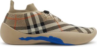 Burberry NEPTUNE SNEAKER WITH KNITTED CHECK PATTERN - Burberry - Man
