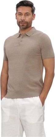 Saint Steve Chris Polo - Heren - Polos - Beige - M - Katoen - Tops