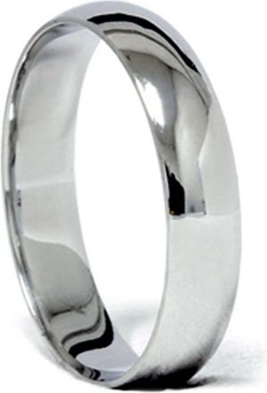 Pompeii3 5mm Plain Polished Platinum Comfort Wedding Ring Size Selectable