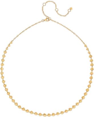 Dinny Hall 9K yellow gold Folded Heart necklace