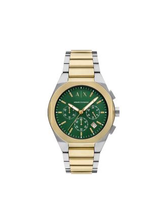 A|X Armani Exchange Ronde wijzerplaat 42 mm - Groen