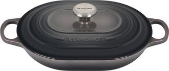 LE CREUSET 3.75-Quart Oval Enameled Cast Iron Casserole in Oyster at Nordstrom