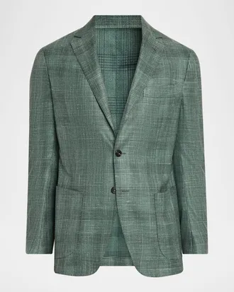 Sartorio Men & apos;s Check Wool-Linen Sport Coat