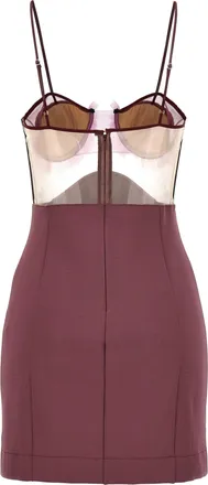 Nensi Dojaka Womens Purple Viscose Short Dress