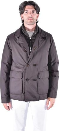 Moorer Sahariana Abrigo Cruzado - Coats - Hombre - Marr&oacute;n - 5XL
