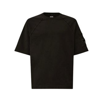 C.P. Company T-Shirts, male, Black, Size: XL T-Shirts