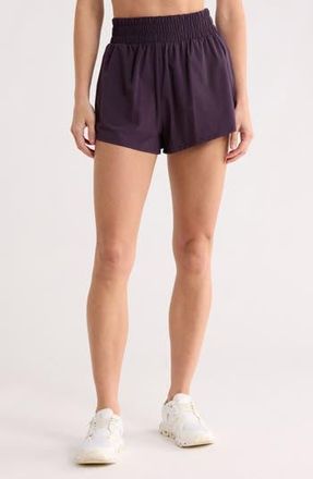 Zella Interval High Waist Flowy Shorts in Purple Nebula at Nordstrom Rack, Size X-Small