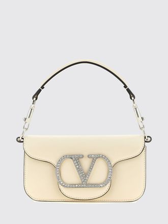 Valentino Garavani Loc&ograve; Mini Leather Handbag with Crystal VLogo