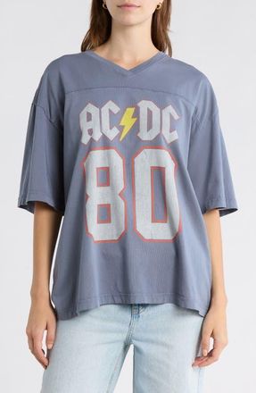 Junk Food AC/DC Back in Black 80 Tour Graphic T-Shirt in Deep Indigo at Nordstrom, Size Small