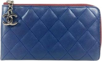 Chanel Pre-owned Wallets, female, Blue, Size: ONE SIZE Pre-owned Vintage Wallet