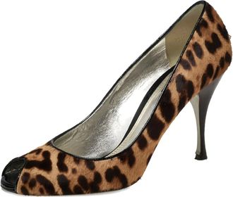 Dolce & Gabbana Pumps con stampa 100mm - Marrone