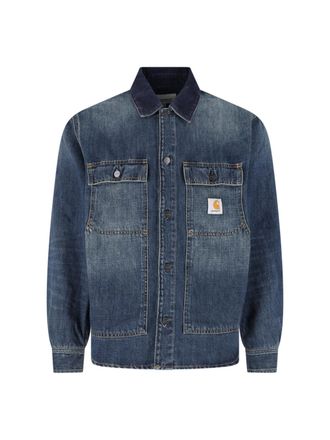 Carhartt Work in Progress Blue Relaxed-Fit Cotton Denim Jacket