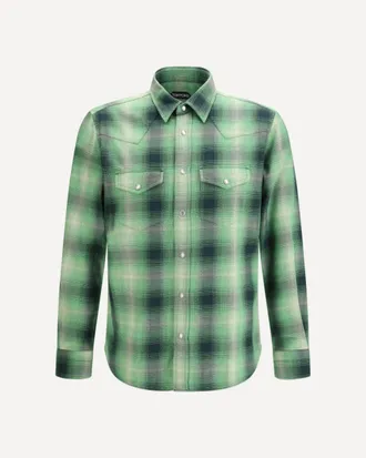 Tom Ford Check Shirt Male 40