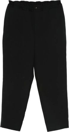 Comme Des Garçons elasticated-waist wool trousers