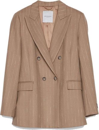 Ermanno Scervino Dubbelrijige Blazer - Dames - Blazers - Bruin - XS - Katoen - Jassen