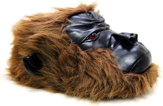 Generic ZIGZAG Mens British Footwear Gorilla King Kong Hairy Novelty Fun Quality 3D Slippers (Brown, UK Footwear Size System, Adult, Men, Numeric, Medium, 12)