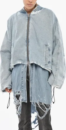 Diesel Denim Maxi Jacket DE-EDIT Distressed Effect Diesel