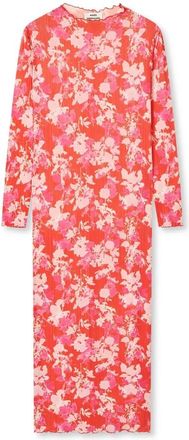 Mads Norgaard Kleedjes, Dames, Veelkleurig, S, Vurig Rood Stijlvolle Jurk