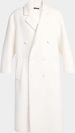 Tom Ford Mens Double Splittable Cashmere Double-Breasted Overcoat