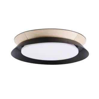 Netlighting Tender Led Flush Ceiling Lamp Black 24W 3000K